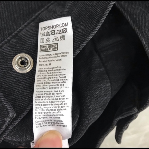 Topshop Troublemaker Denim Jaket Oversized - Picture 7 of 7